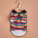 T-Shirt Spring Summmer Striped Polo Shirt Style Dog Clothes