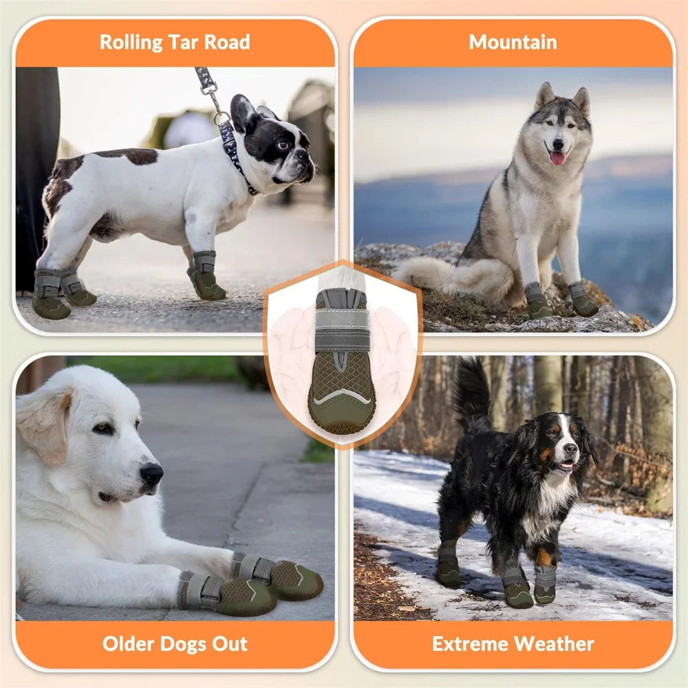 Breathable Anti Slip Booties for Large Medium Small Dogs