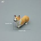 Cute Simulation Corgi Dog Car Dashboard Decoration Resin Figurine