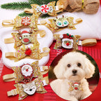 5/10PCS Cute Dog Bowties For New Year Party Adjustable