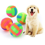 Glowing Led Bouncy Chew Dog Ball Toy Color Light Interactive Toys for Small Dogs