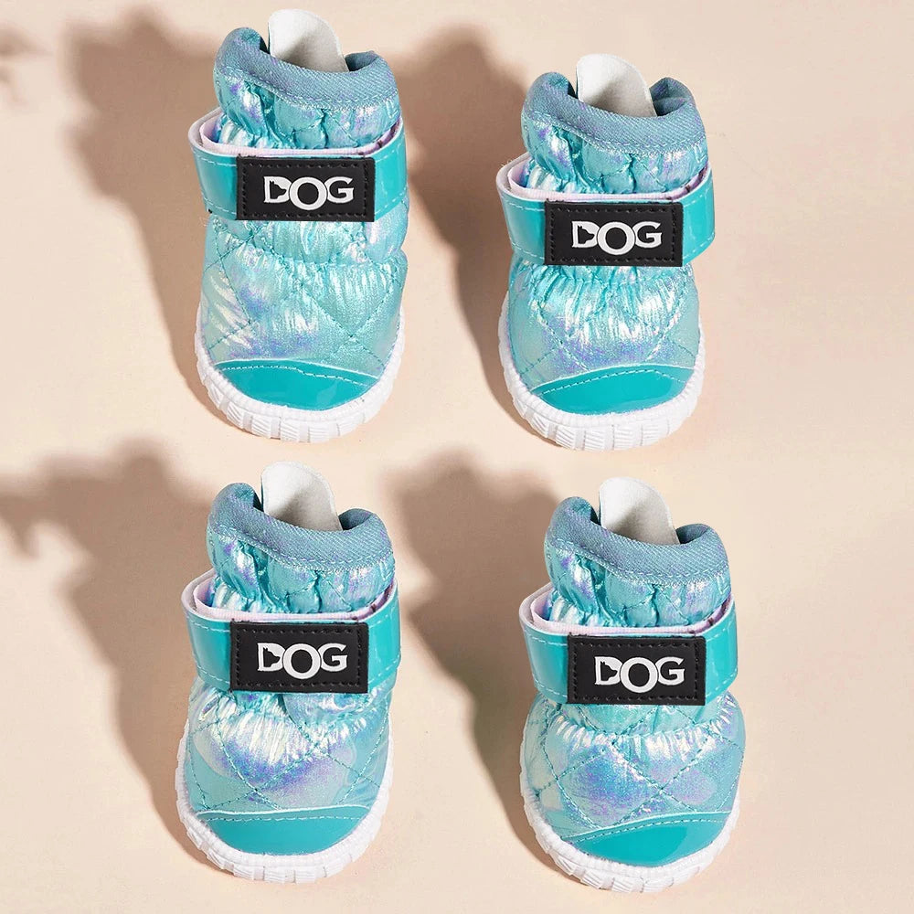 Shoes for Large Medium Dogs with Letters, Paw Protectors Water-Resistant