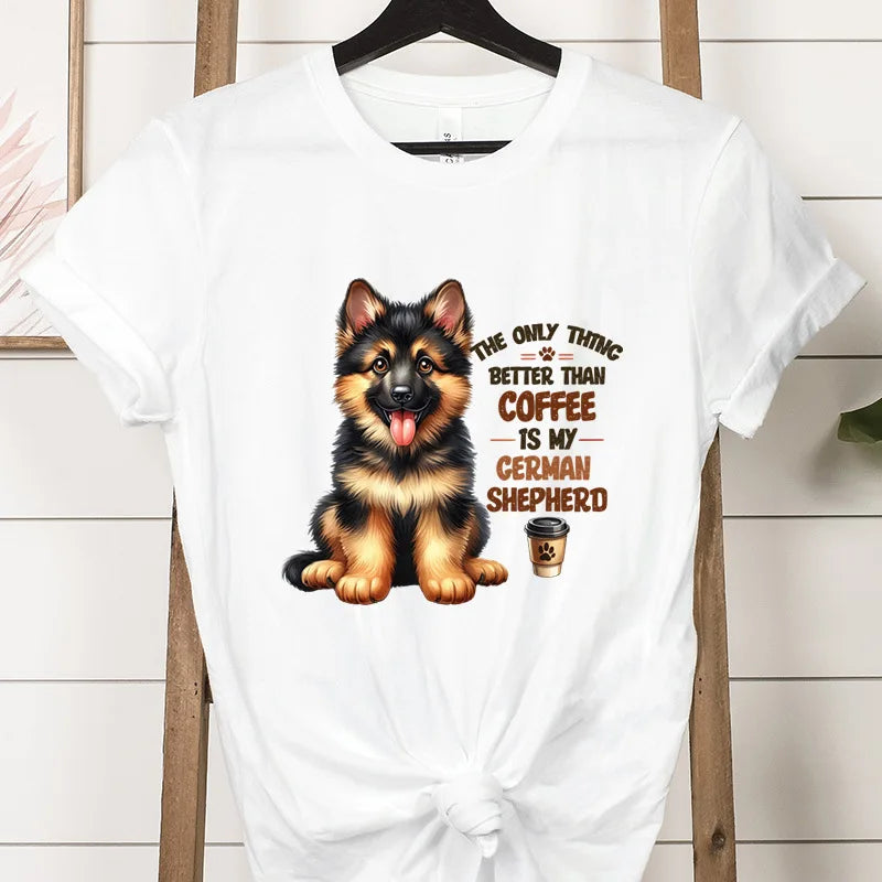 Cute Print T-shirts for Women Summer Short Sleeves Funn Streetwear