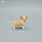 Cute Simulation Corgi Dog Car Dashboard Decoration Resin Figurine