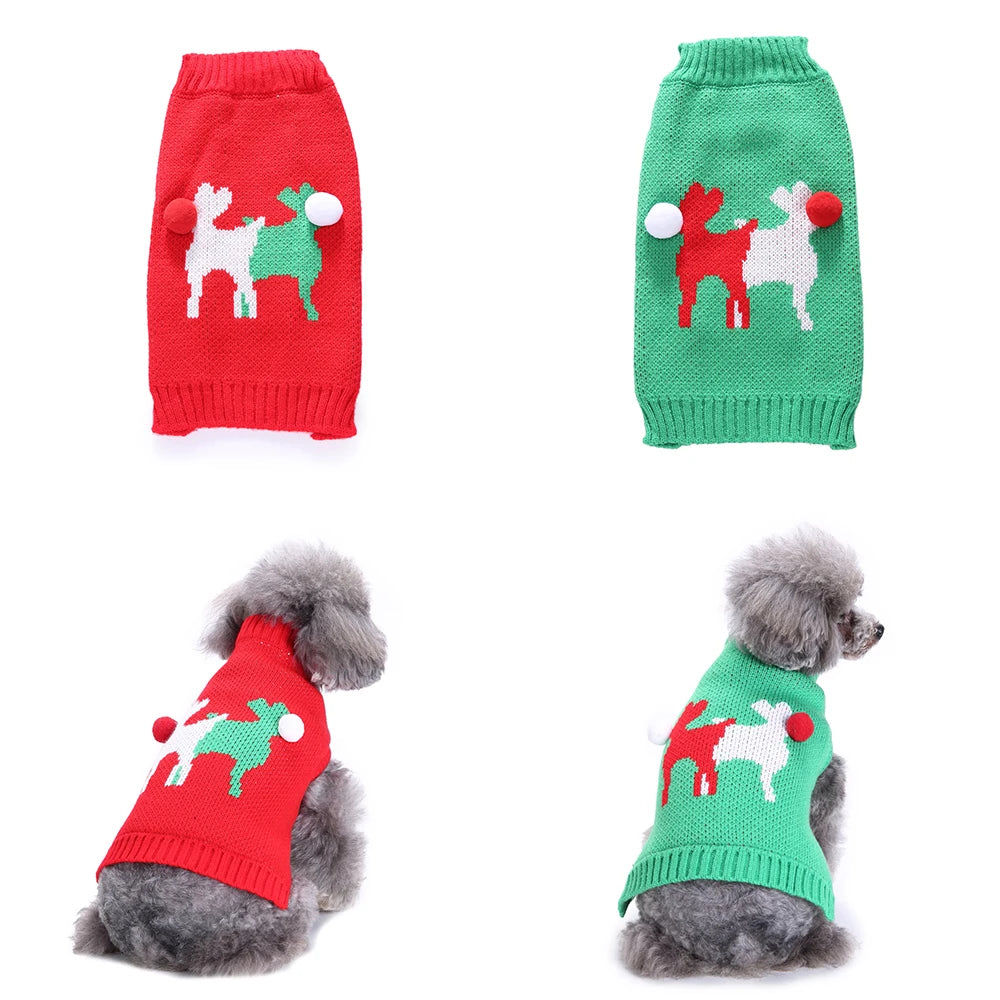 Christmas Small Dog Sweater Warm