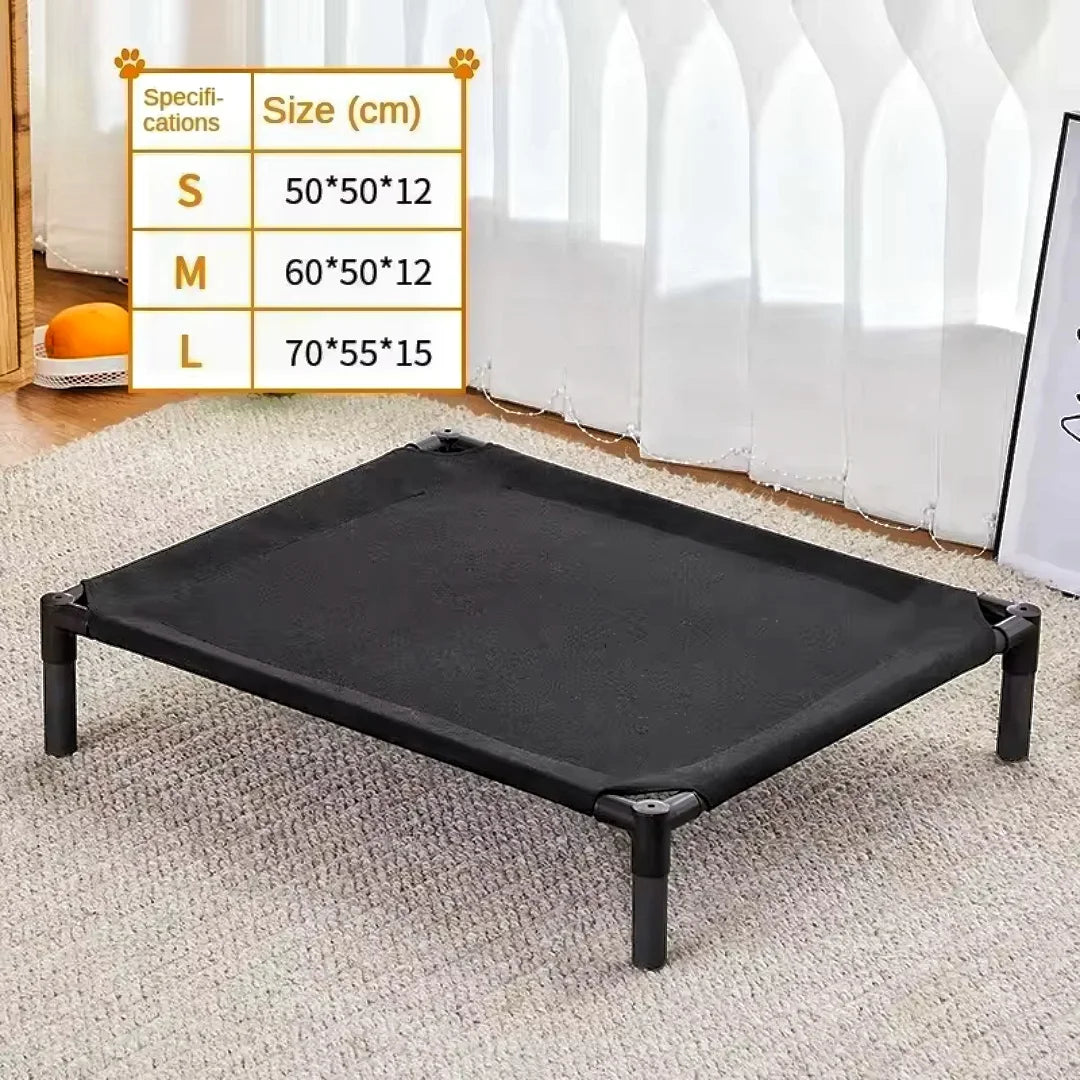 Elevated Folding Pet Camping Bed Portable Removable Washable Four Seasons