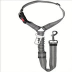 2 in 1 Adjustable Car Seat Belt Harness Clip Buckle Tether Travel for Dogs Pet Accessories