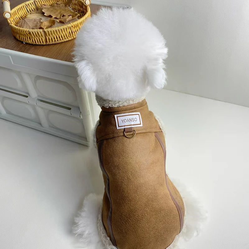 Autumn Winter Thicken Vest Velvet Sleeveless Coat Soft Warm Clothes