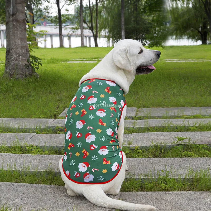 Christmas Holiday Dog Hoodie Lightweight Sweatshirt