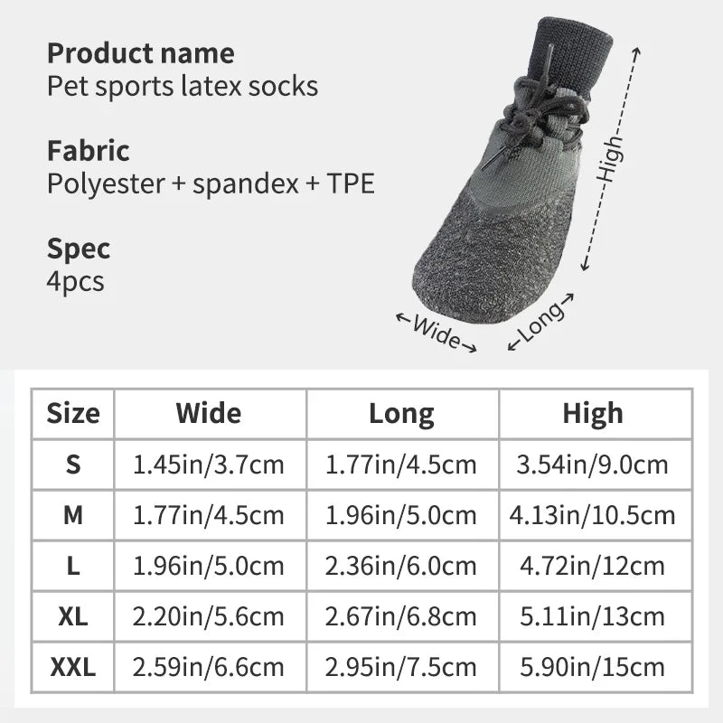 Dog Shoes Do Not Fall Off Breathable Soft Sole Footwear