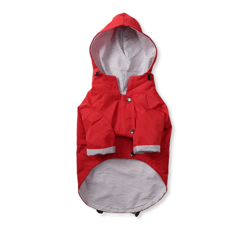 Dog Raincoat Pet Waterproof Jacket Bulldog Windbreaker Poodle Pug Bichon Puppy Coat Rainwear PU S-5XL High Quality Dog Raincoat