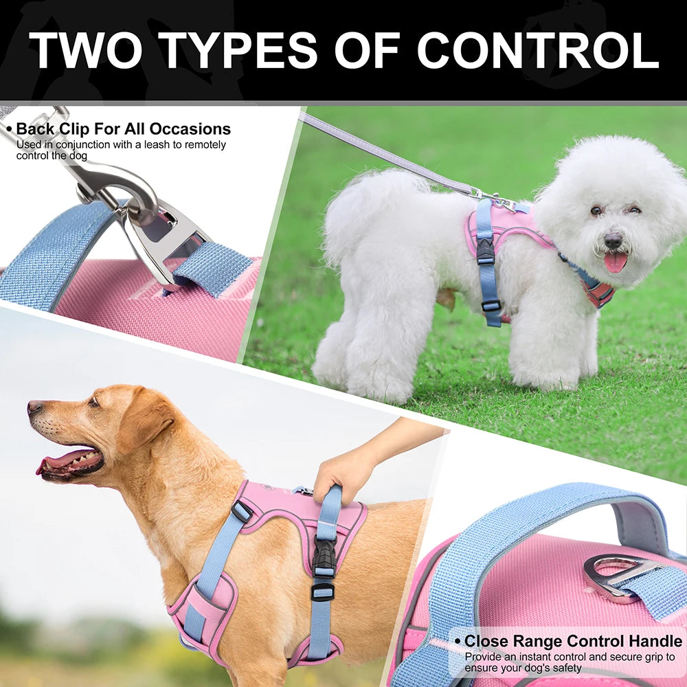 Mesh Breathable Harness Nylon Reflective Dog Vest Adjustable