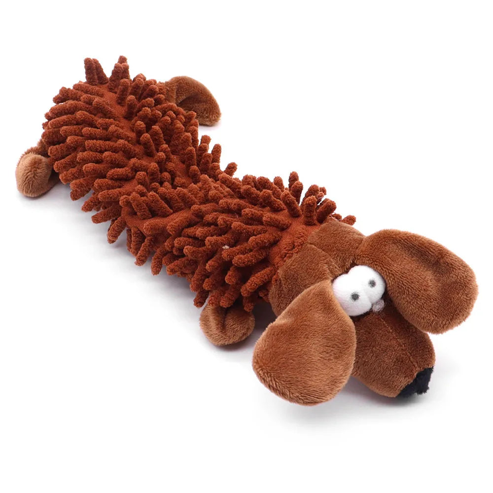 Self - Entertaining Plush Toys for Dogs to Relieve Boredom, with Squeaker for Interactive Play