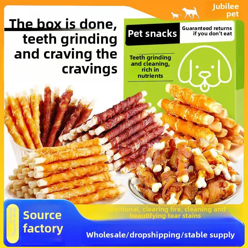 Nutritious Chicken Duck Wrapped In Cowhide Sticks Calcium Milk Sticks