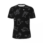 Cartoon Dog Running T Shirt Summer Funny Animal Print Design Tops