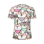 Cartoon Dog Running T Shirt Summer Funny Animal Print Design Tops
