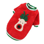 Elk Santa Claus Small Dog Hoodies Christmas