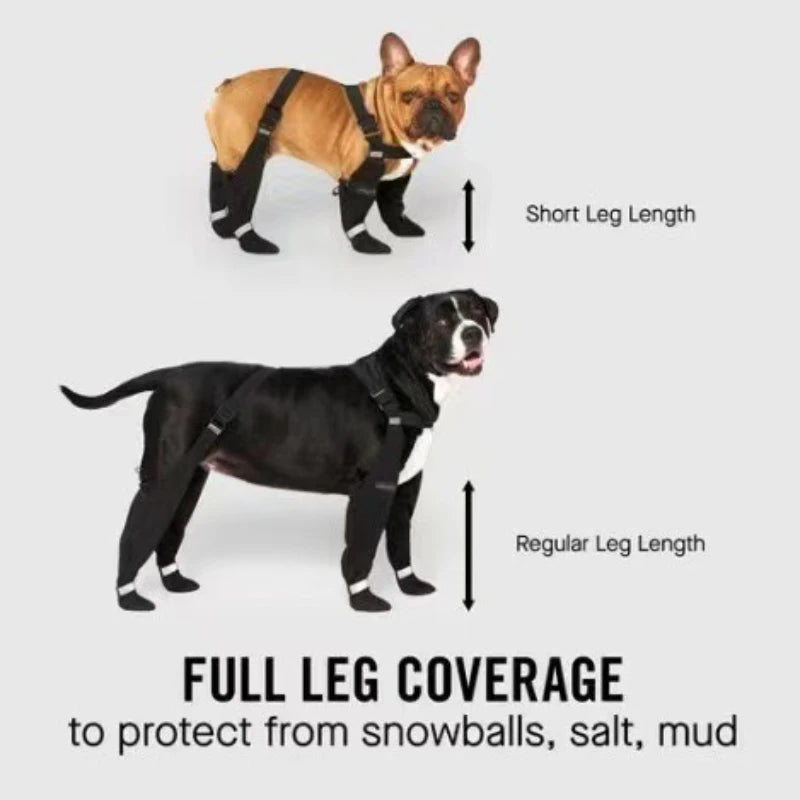 Outdoor Shoes Reflective Boots Anti Slip Sturdy Casual Solid Color Pet Shoes Foot wrapped Pet Product