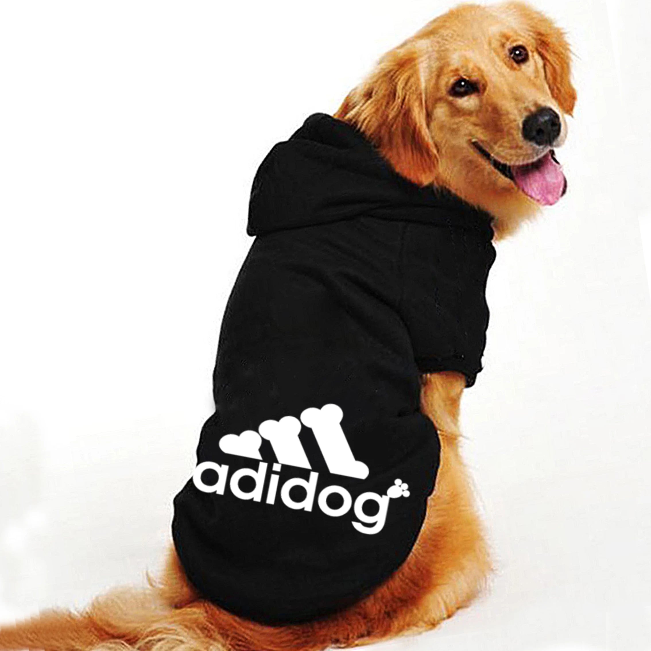 Adidog Clothes For Dogs Jacket Sweatshirt Autumn Winter Keep Warm Pet Clothing