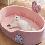 Pet Bed Detachable Washable Dog Sleeping Bed Soft Comfortable Warm