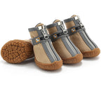 Dog Shoes Non-Slip Soles Thick Plush Protection Paw Climbing Pet Booties