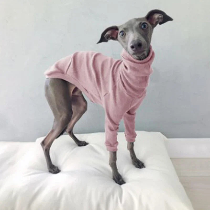 Spring Autumn High Collar Two-legged Whippet Turtleneck Pajamas Dog Supplies