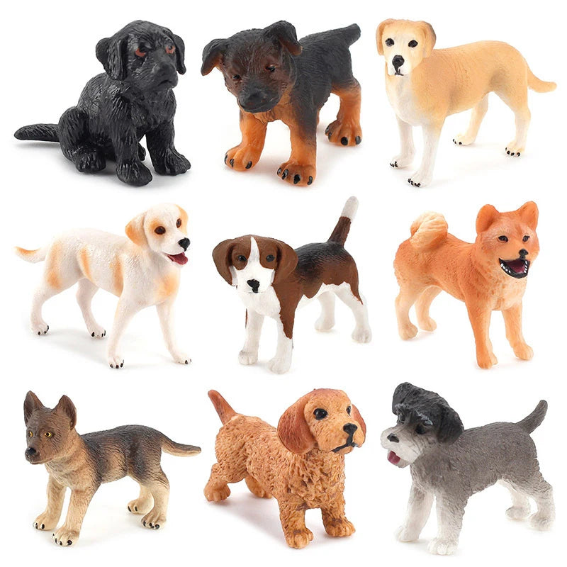 Car Dashboard Toys Decorate Exquisite Mini Resin Dog Figurine