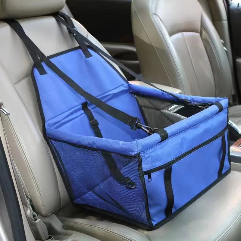 Cozy Pet Car Seat with Safety Harness - Ideal for Small Dogs Travel Basket