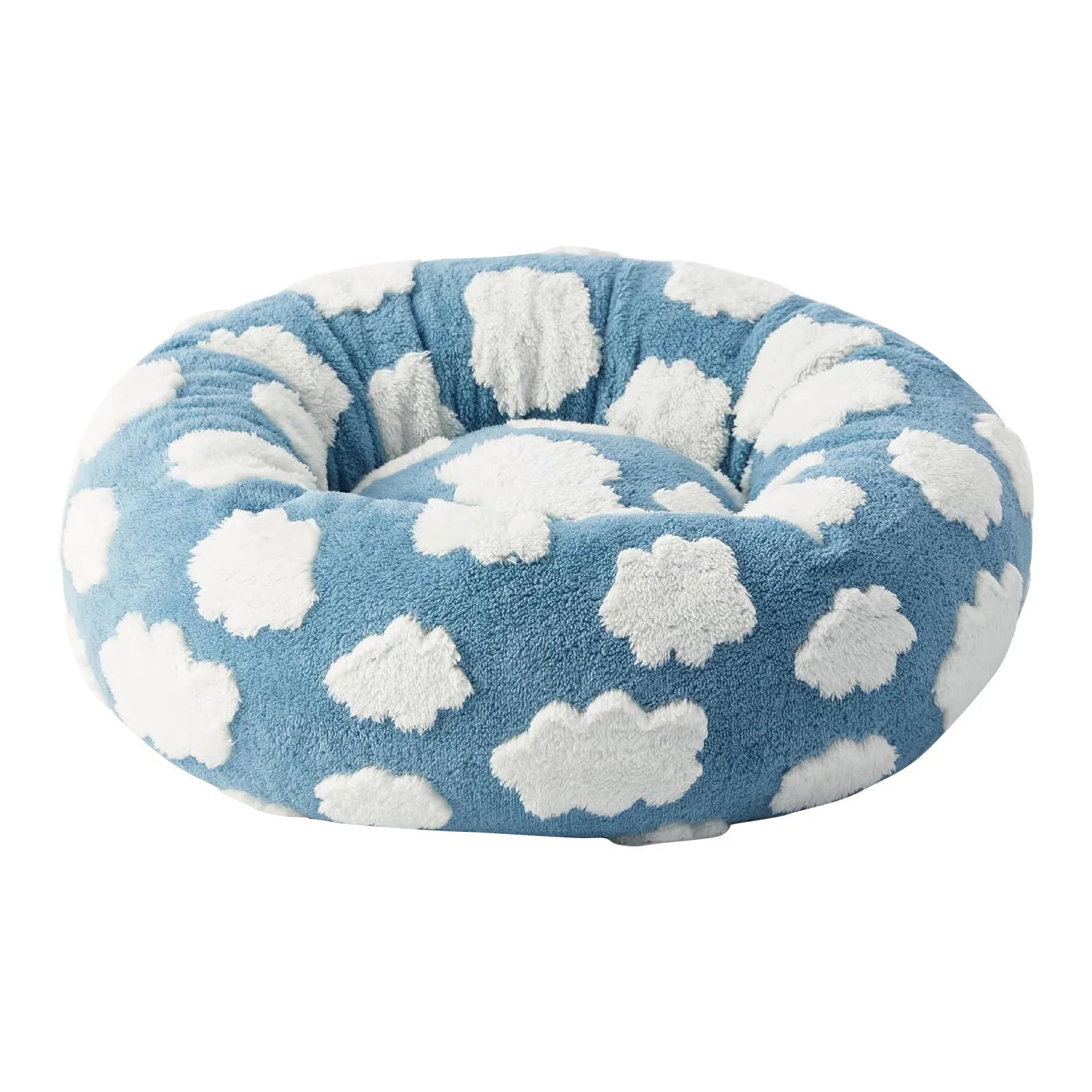 Sky Clouds Small Cute Dog Bed Washable Cozy Orthopedic Pet Sofa Slip Bottom