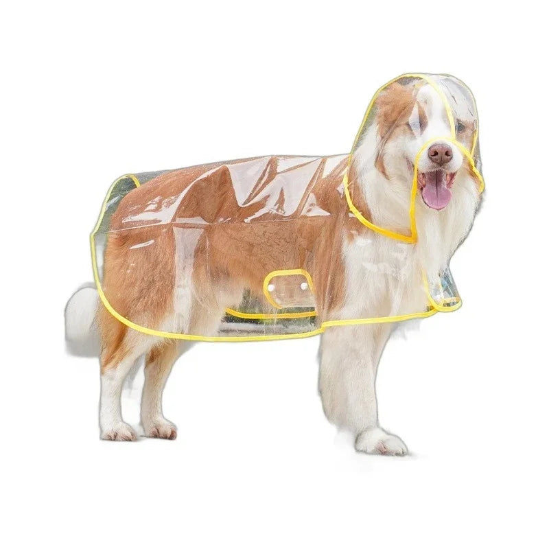 Transparent Pet Raincoat Comprehensive Medium and Large dogs