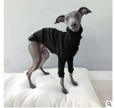Spring Autumn High Collar Two-legged Whippet Turtleneck Pajamas Dog Supplies