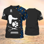 Pet Groomer Printed T-shirt Dog Unisex Summer Casual Fashion Designer Clothes