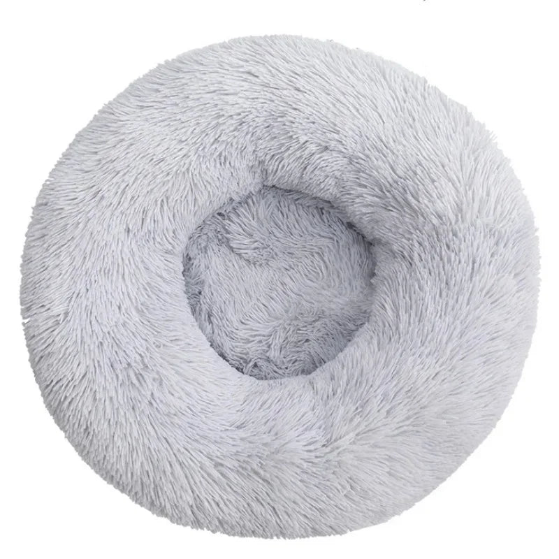 40-90cm Round Pet Bed Super Soft Plush for Small Medium Dog House