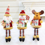 Ornament Reindeer Snowman Santa Elk Bear Doll decoration