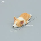 Cute Simulation Corgi Dog Car Dashboard Decoration Resin Figurine