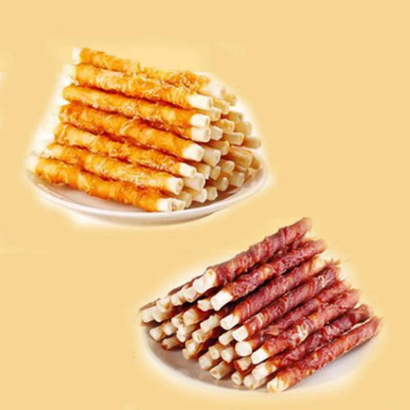 Nutritious Chicken Duck Wrapped In Cowhide Sticks Calcium Milk Sticks