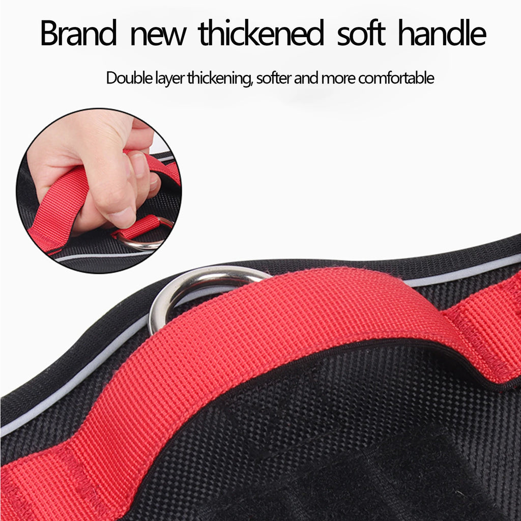 Dog Harness Reflective Tactical Vest Waterproof Oxford Cloth Pet Accessories Supplies