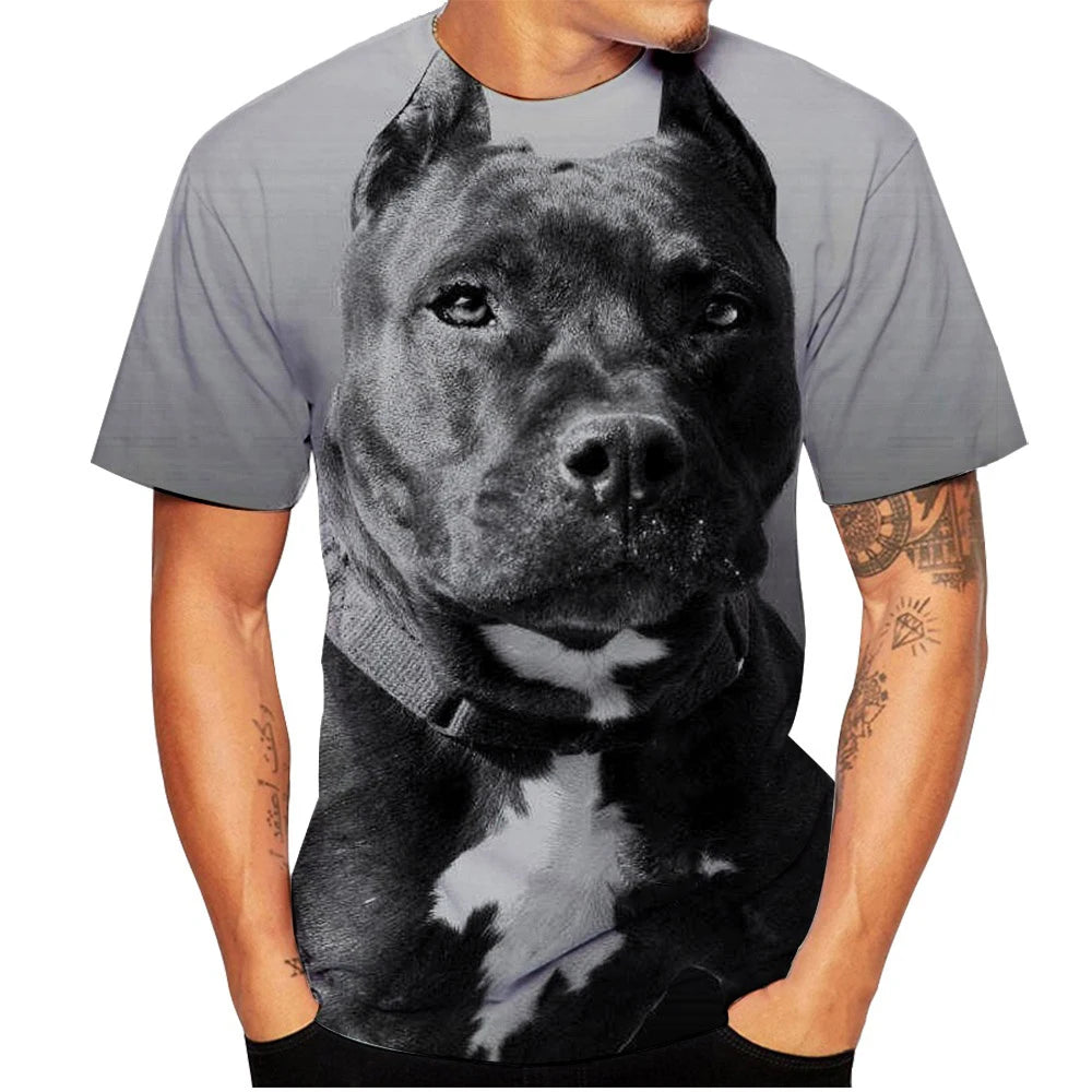 Funny Cute Dogs T-Shirts Animal 3D Print Streetwear Men Women Casual Fashion