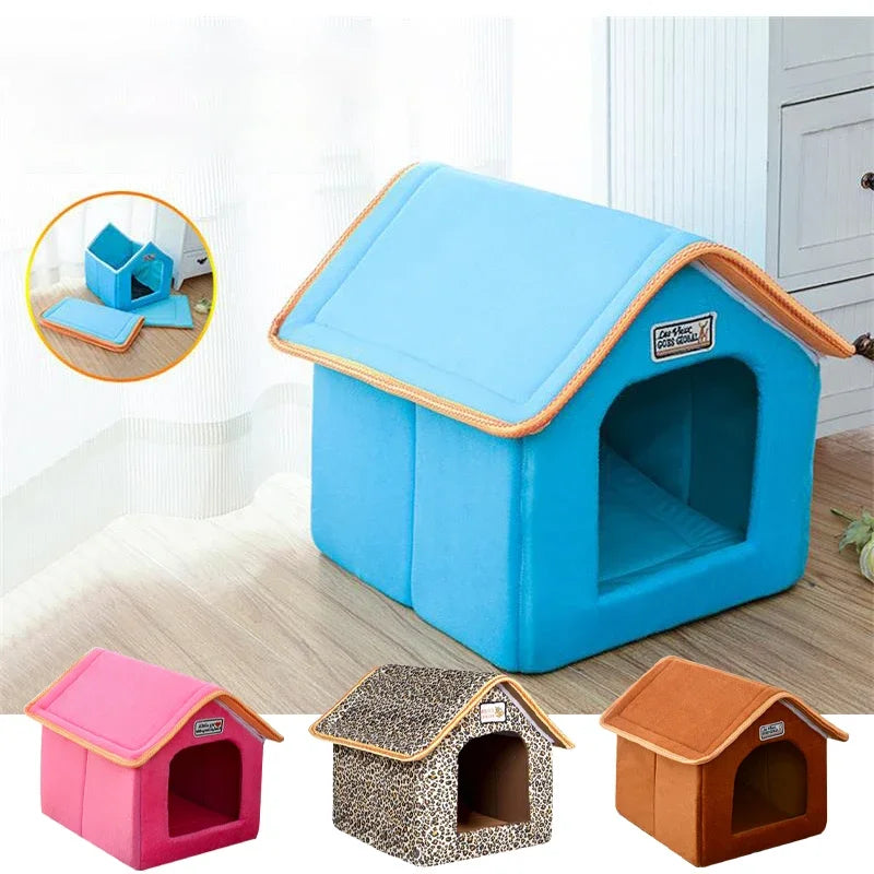 Pet House with Cushion Folding Bed Sofa Suitable for Small and Medium Sized Dogs
