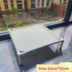 Pet Camping Bed Elevated for Dogs Folding Portable Removable Washable