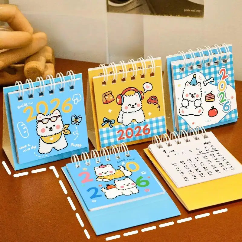 Cartoon Dog Calendar 2026 Year Simple Schedule Desktop Decoration Gifts
