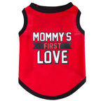 Red or Gray Dog Clothes for Small Dogs Mommy‘s First Love