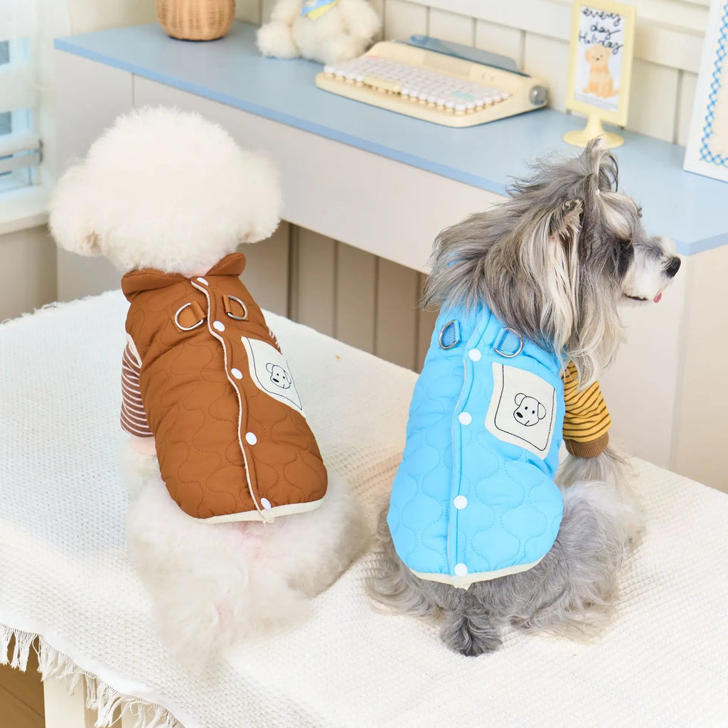 Windproof Winter Vest, Cozy Fleece for Outdoor Walk for small medium dogs