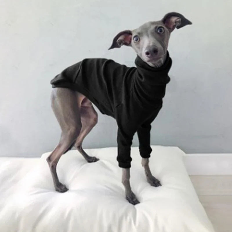 Spring Autumn High Collar Two-legged Whippet Turtleneck Pajamas Dog Supplies