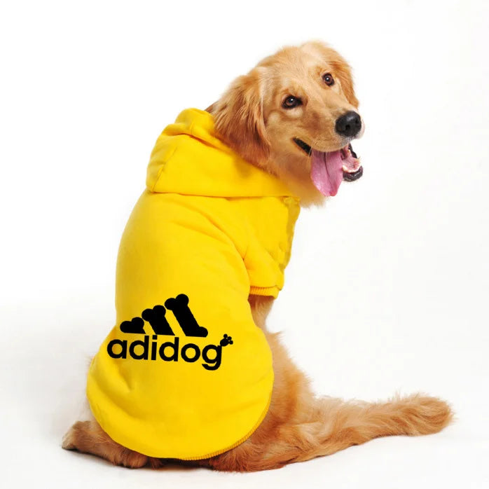 Adidog Clothes For Dogs Jacket Sweatshirt Autumn Winter Keep Warm Pet Clothing