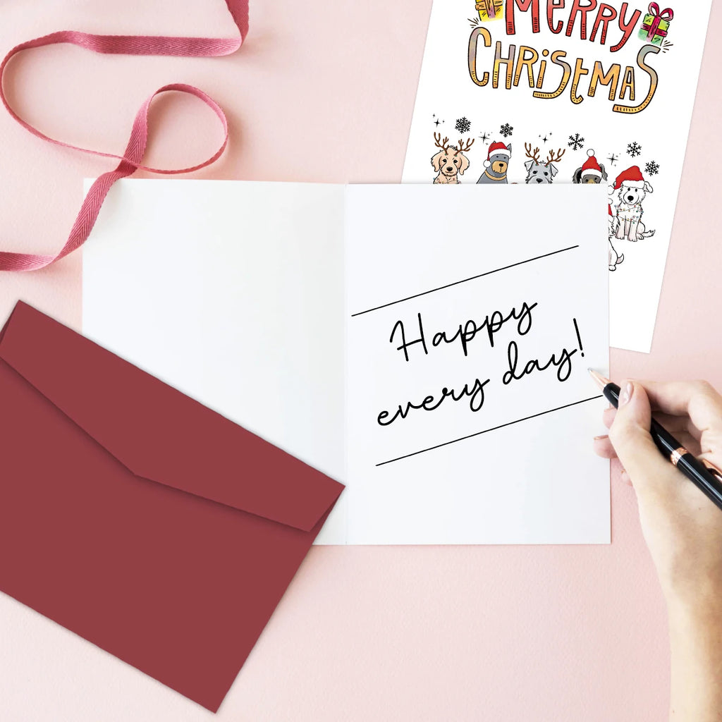 Christmas Greeting Card for Dog Lovers