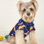 Summer Cartoon Print T Shirt for small Dogs Thin Breathable