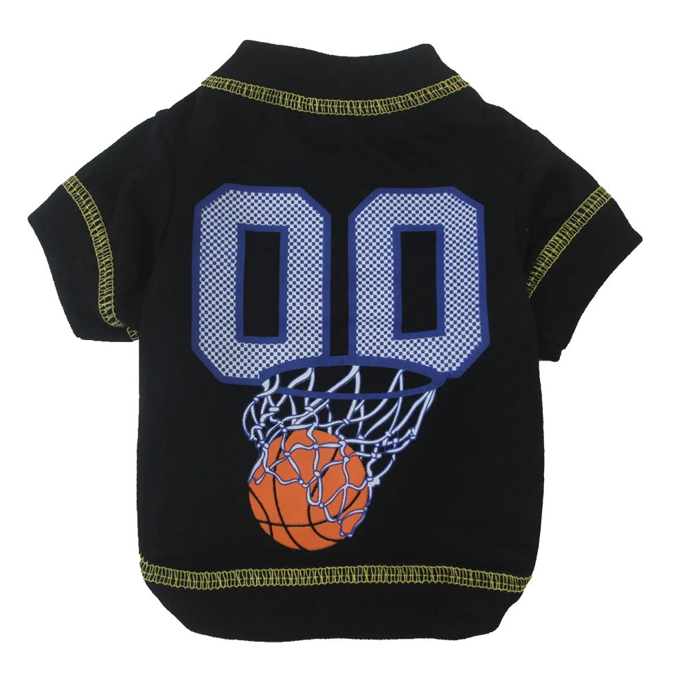 Baseball Jersey with Number for Small Dogs Spring Summer Shirts New Designer