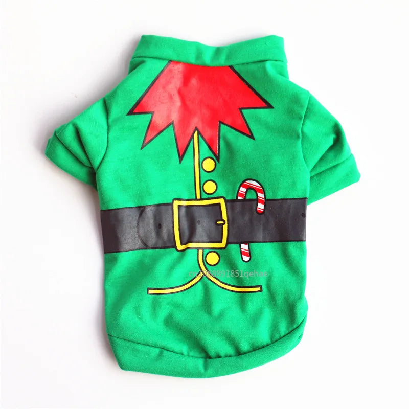 Small Christmas New Year Dogs Clothing