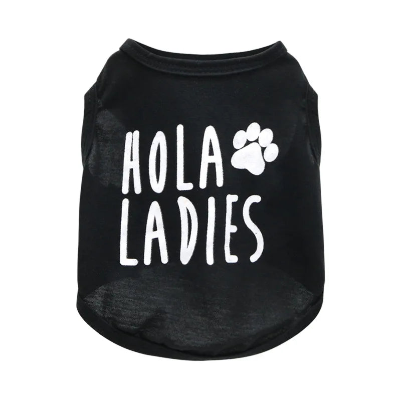 Funny Summer Small Pet Shirts Cool Breathable Dog Outfit Soft Shirt